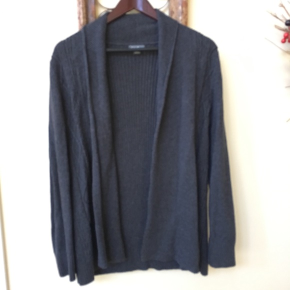 Eddie Bauer Gray Shrug Sweater - Picture 1 of 4